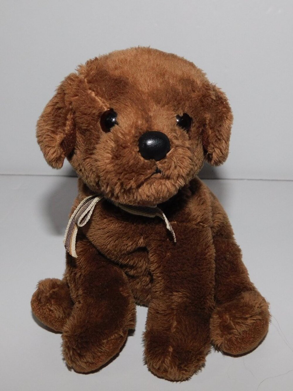 2007 TY Beanie Baby Diggidy chocoate brown Labrador retriever Puppy dog 6" Plush